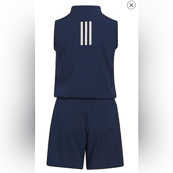 Adidas Navy Golf Romper Jumpsuit - Picture 2 of 7